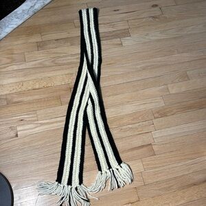 Beautiful hand crocheted long 7’ x 4” scarf meant to be wrapped around